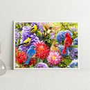 DIY Diamond Painting Flower Bird Full Round Drill Art Picture Home Decor