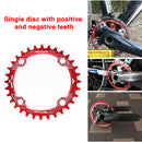 Bicycle 104BCD Crank Chainring Chainwheel MTB Bike Crankset Plate (38T Red)