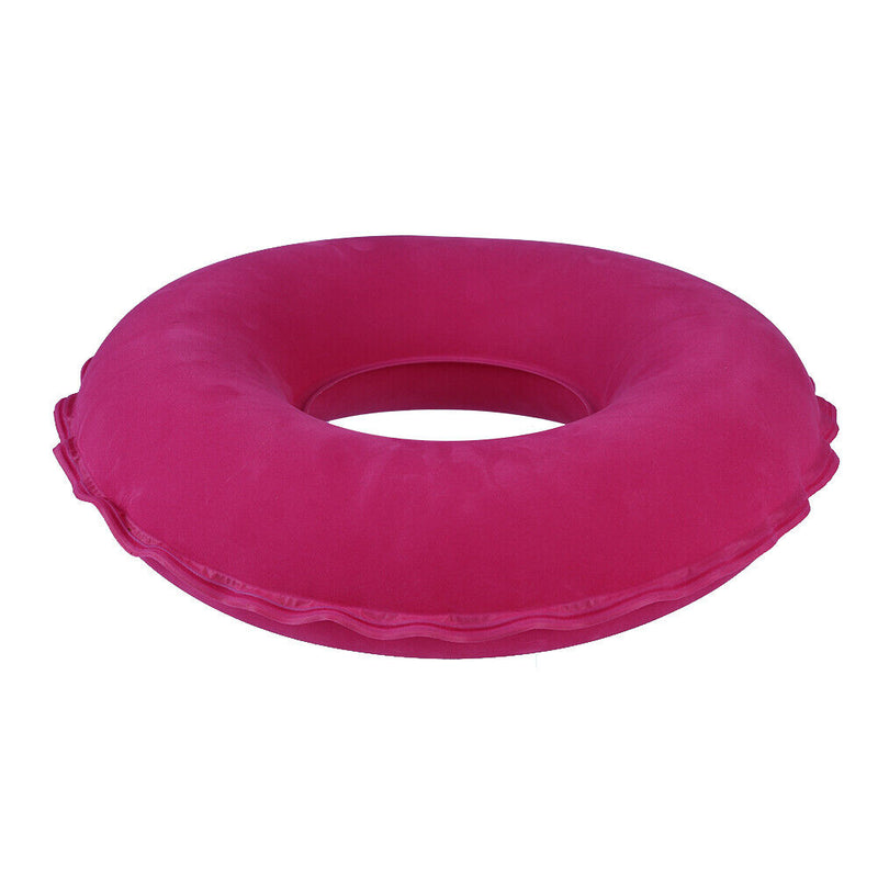 Inflatable Ring Round Seat Cushion Massage Medical Hemorrhoid Pad (Pink) Newly