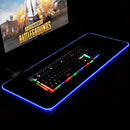 LED RGB Lighting Mouse Pad Rubber Large Gaming Mice Mat for Desktops/Laptops