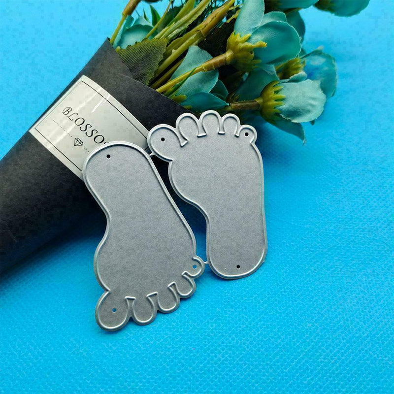 Baby Footprint Metal Cutting Dies Stencil Scrapbooking Embossing Album J6D9
