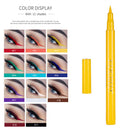 Neon Color Liquid Eyeliner Pencil Waterproof Eye Liner Pen Long Lasting Cosme