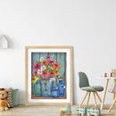 Full Embroidery Flower Pattern DIY 11CT Stamped Canvas Needlework Set Home Decor