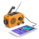 Reading Lamp Hand Crank Emergency Radio Solar Charging 2000mAh Power Bank