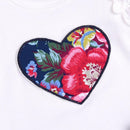 3pcs Tops Flower Print Skirts Summer Kid Girl Clothes Set Cotton Sleeveless