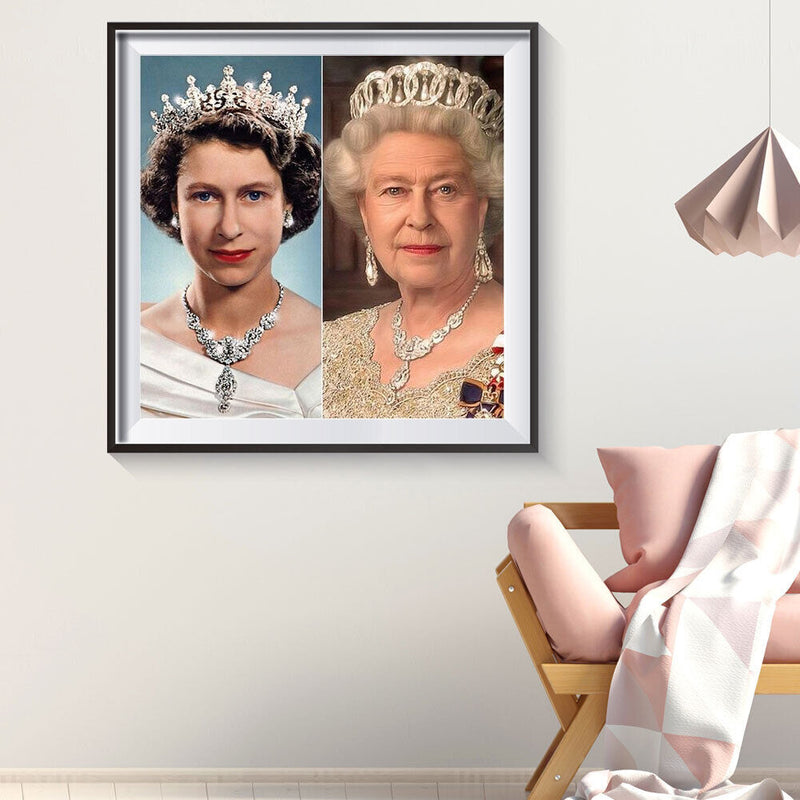 The Queen of England 5D DIY Diamond Painting Kits Full Round Drill Wall Decor
