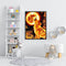 Wolf Frameless Picture Oil Paint By Numbers Hand Painted Picture for Bedroom