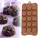 Rose Flower Silicone Mould Cake Decorating Chocolates Baking Molds G3W1