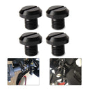 4pcs M10x1.25 CNC Aluminum Motorcycle Mirror Holes Stopper Screw Lock
