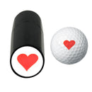 Golf Ball Stamp Marker Ink Ball Stamper Marker Impression Seal (D Red Love)