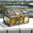 Plastic Transparent Gem Crystal Storage Organizer Pirate Treasure Box Container