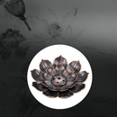 Sandalwood Stick Burner Censer Buddhism Bronze Lotus Incense Line Holder Deco