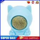 Catnip Ball Cat Rotation Silvervine Cleaning Teeth Interactive Toys (Blue)