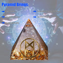 Crystal Pyramid Healing Crystal Point Positive Energy Generator (Humanity) Newly