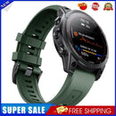 Silicone Strap for Garmin Fenix 7/6/6 Pro/5/5 Plus Watch Band (Army Green)