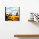 Field Windmill Frameless DIY Oil Paint by Numbers Hand Painted Art Craft
