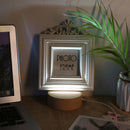 Round Display Pedestal Night Lighted Base Durable Stand (White Light) Newly