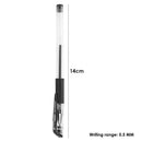 10pcs 0.5mm Neutral Black Refill Gel Pens Office School Supply Stationery