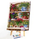 Digital Oil Painting By Number Flower Modern DIY Hand Painted Wall Decor