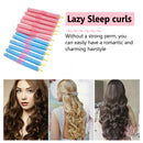 12pcs Self-Adhesive Sponge Foam Wave Hair Curler Roller Hairstyle Curling Sticks