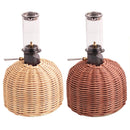 Rattan Outdoor Gas Cylinder Cover Camping Cook Gas Tank Protector (Beige)