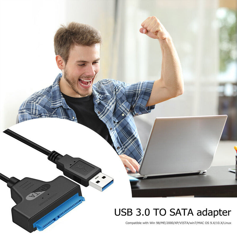 5Gbps USB 3.0 to SATA Cable for 2.5 inch HDD SSD Hard Disk External Power Cord