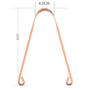 Stainless Steel Oral Hygiene Copper Tongue Scraper  Cleaner Dental Cleaning