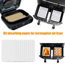 Air Fryer Liners Disposable Baking Sheets Papers (White 29.5x19.3cm 50x) Newly
