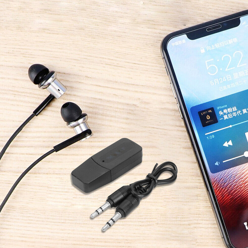 3.5mm AUX Jack Stereo Audio Wireless Receiver Bluetooth-compatible A2DP Don