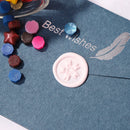 Wax Seal Stamp with Handle Lacquered Print Embossed Seal Invitation Decoratio