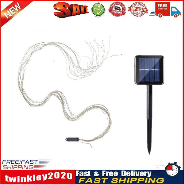 Fairy Lights Solar Christmas Tree Party Indoor Garden Decor (Warm 100LED) Newly