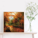 Autumn Maples 5D DIY Full Round Drill Painting Embroidery Kits Needlework G