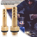 Outdoor Camping Gas Tank Refill Adaptor Valve Gas Can Filling Joint (10mm)