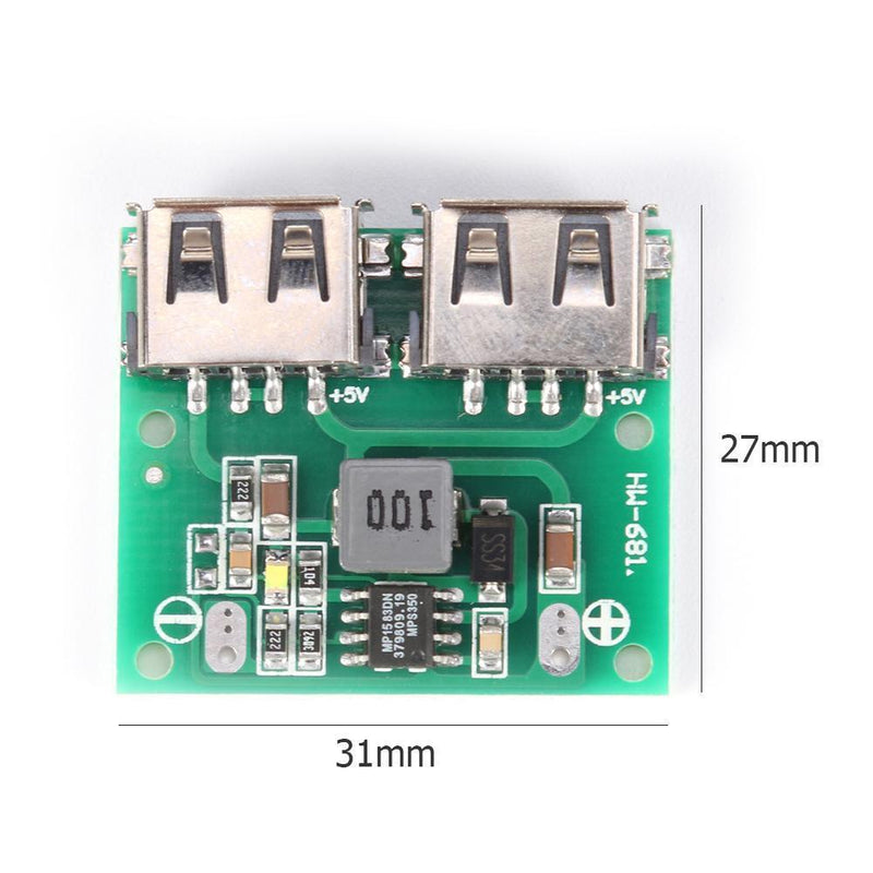 Dual USB Output 9V 12V 24V to 5V 3A DC-DC Step Down Charger Power Module