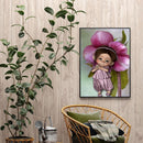 5D DIY Diamond Painting Kits Full Round Drill Purple Girl Mosaic Picture Wa