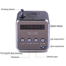 TD-V26 Mini 1.0 inch Radio FM Digital Portable Speakers w/FM Radio Receiver Supp