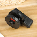 Nylon Plastic Partition Public Toilet Door Lock Handle Black Indicator Lock