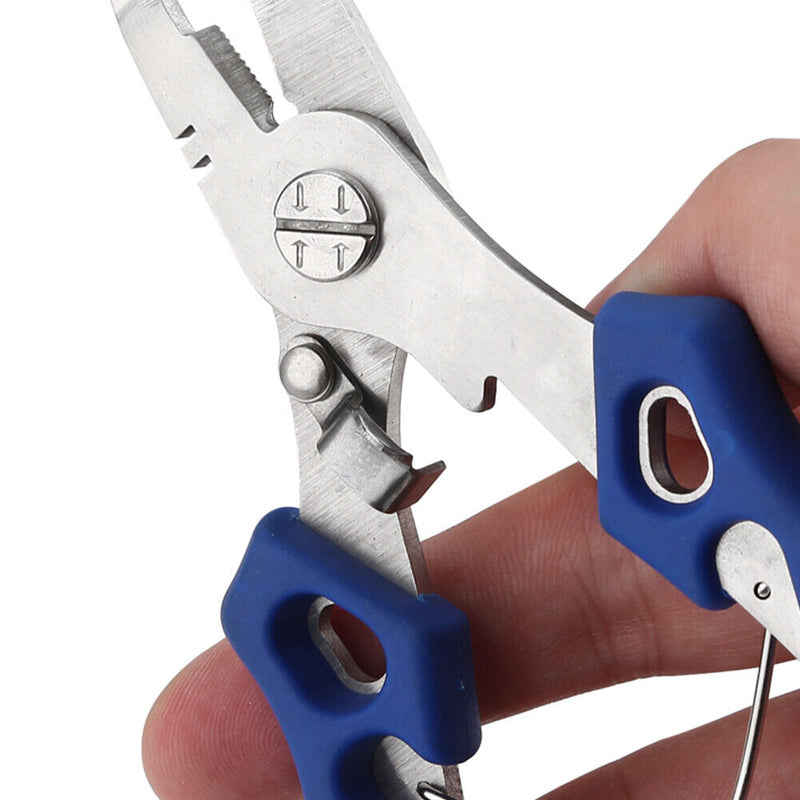 #A Multifunctional Fishing Plier Scissor Braid Line Lure Cutter Hook Remover Tac