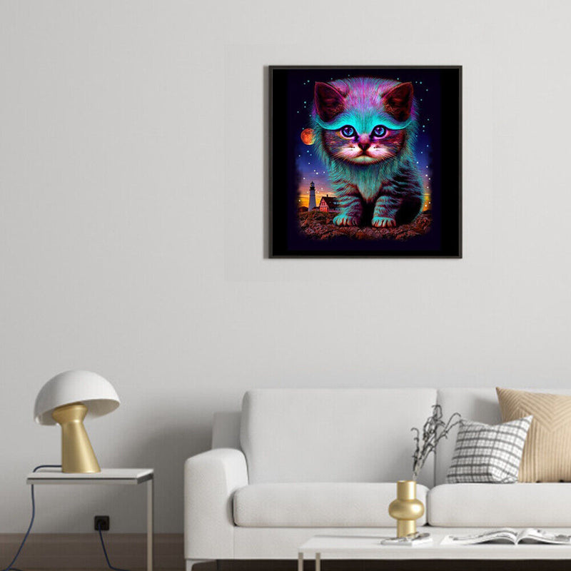 5D DIY Part Special Shaped Drill Diamond Painting Cat