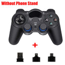 2.4G Wireless Gaming Controller USB Receiver Joystick (No stand Black)) Newly