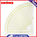 16x16cm Plastic Patchwork Fan Ruler Quilting Sewing Tailor Circle Cutter Tool
