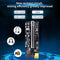 VER009C-PLUS PCIe Riser with LED USB 3.0 PCI-E 1X to 16X Extender (Red)