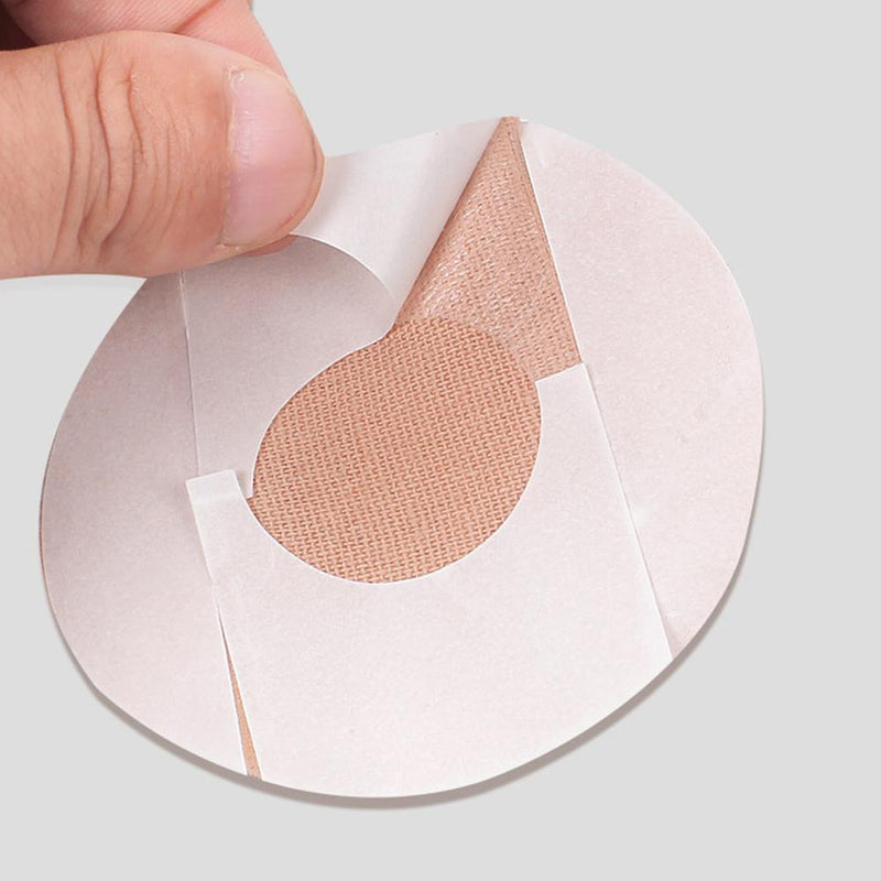 10x Waterproof Adhesive Patches Sports Sensor Covers Overpatch Tape (Nude)