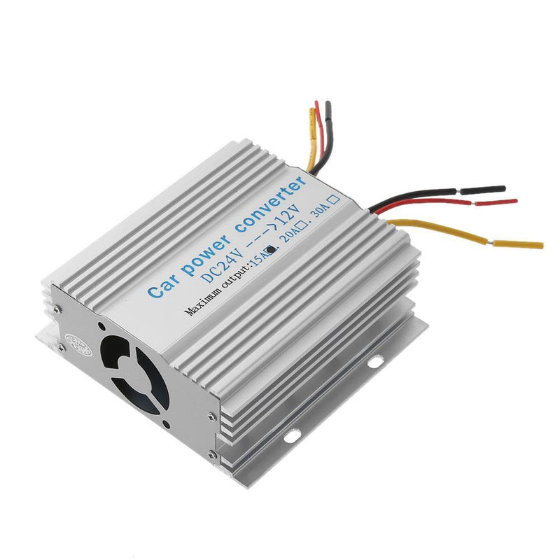 Car Truck 24V to 12V DC to DC Inverter Transformer Step Down Converter(15A)