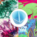#A Split Color Mixing Cups for Paints - Acrylic Paint Pour Cup Color Dividers