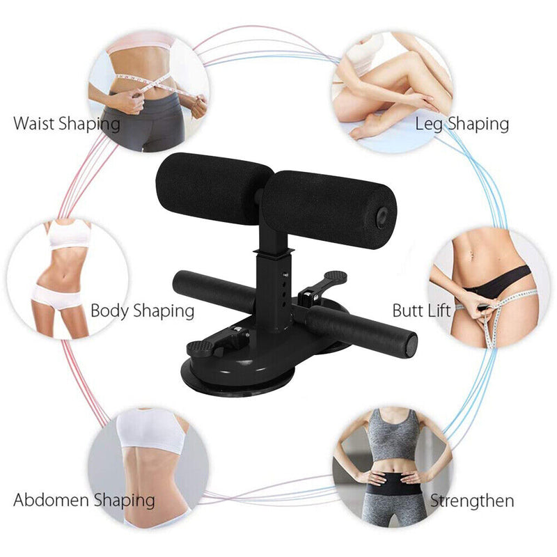 Adjustable Sit-Ups Double Fixed Suction Cups Yoga Fitness Muscle Workout Crunch