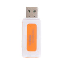 Mini USB2.0 4 Card Slots Smart Card Reader SD/MMC TF MS M2 Card Reader Newly
