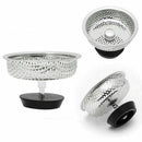 Kitchen Waste Steel Sink Strainer Plug Drain Stopper Basket L9N4