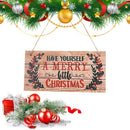 Ornament Wall Art Merry Christmas Wooden Door Hanging Sign Hanging Wood Plaque