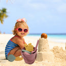 Summer Beach Toys Animals Shape for Kids Silicone Sandbox Set (Dark Red) Newly